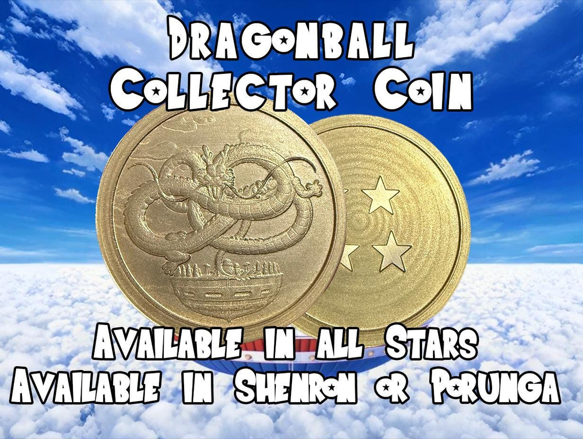 Engraved Brass Dragonball Coin – 40mm Collectible with Optional Personalization