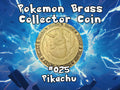 Engraved Brass Pikachu Coin – 40mm Collectible with Optional Personalization