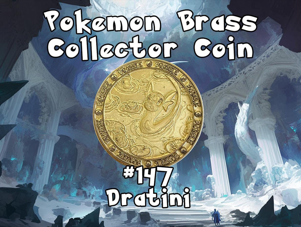 Engraved Brass Dratini Coin – 40mm Collectible with Optional Personalization