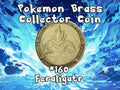 Engraved Brass Feraligatr Coin – 40mm Collectible with Optional Personalization