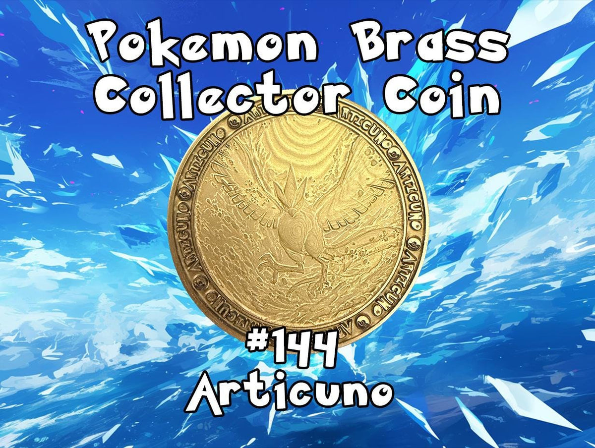 Engraved Brass Articuno Coin – 40mm Collectible with Optional Personalization