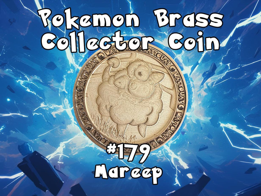 Engraved Brass Mareep Coin – 40mm Collectible with Optional Personalization