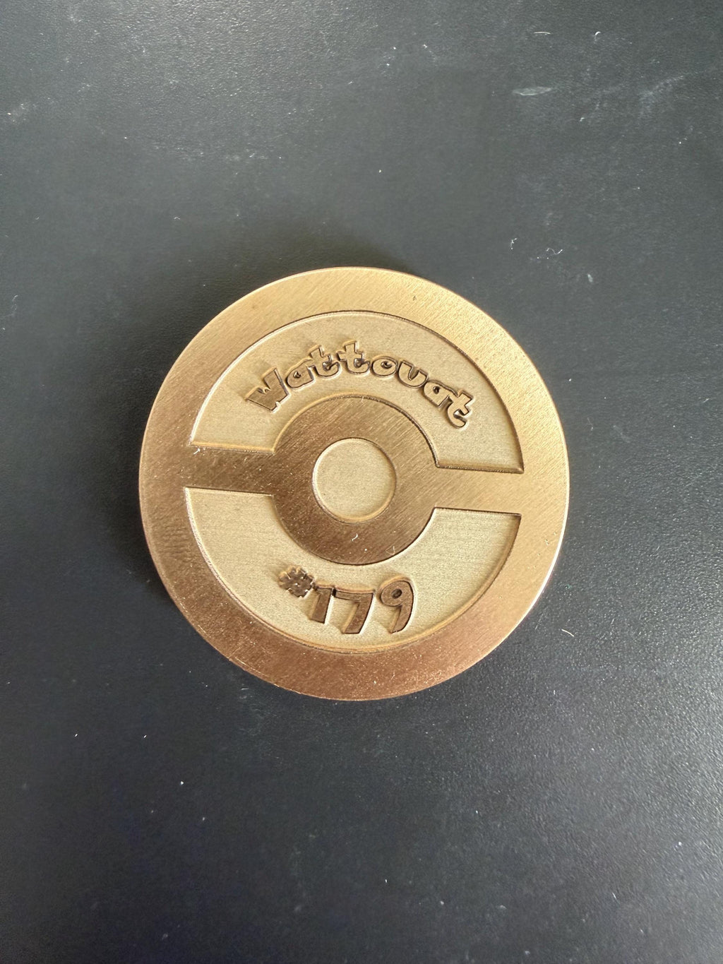 Engraved Brass Mareep Coin – 40mm Collectible with Optional Personalization