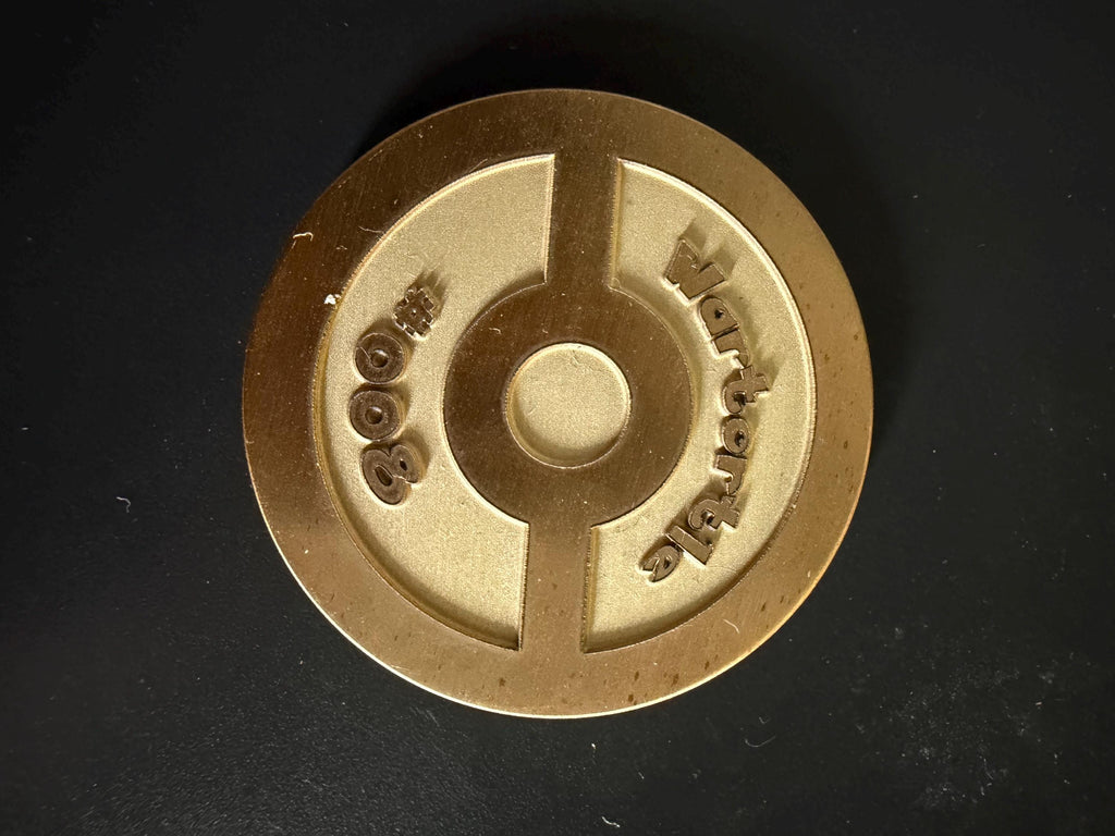 Engraved Brass Wartortle Coin – 40mm Collectible with Optional Personalization