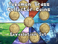 Eeveelutions Brass Coin Set – 40mm Collectible with Optional Personalization