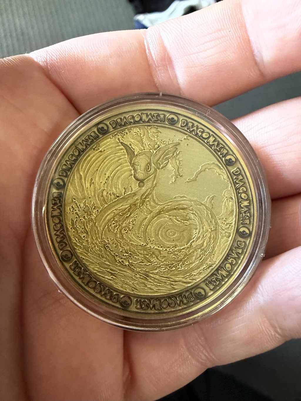 Dratini Evolution Brass Coin Set – 40mm Collectible with Optional Personalization