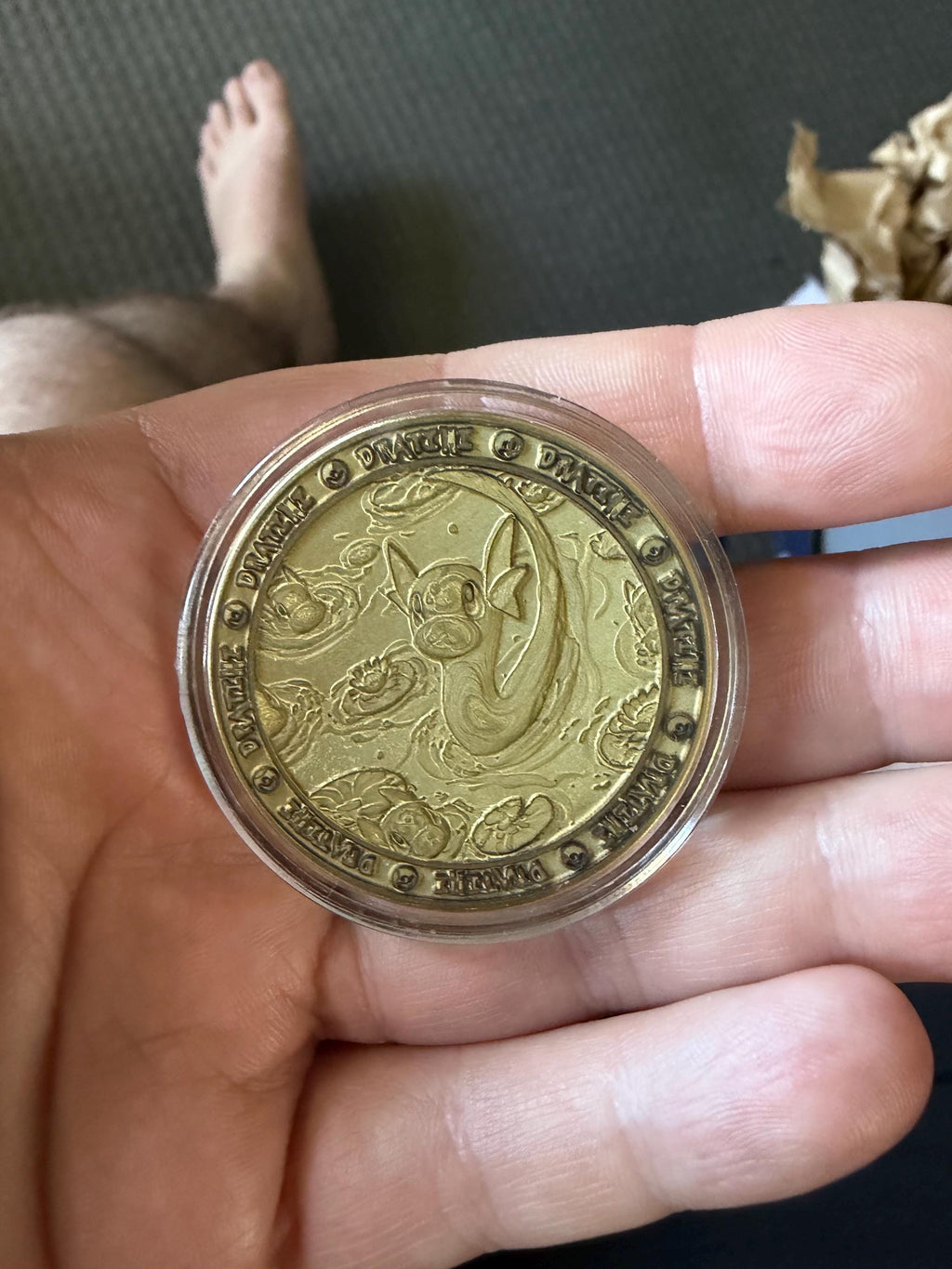 Dratini Evolution Brass Coin Set – 40mm Collectible with Optional Personalization