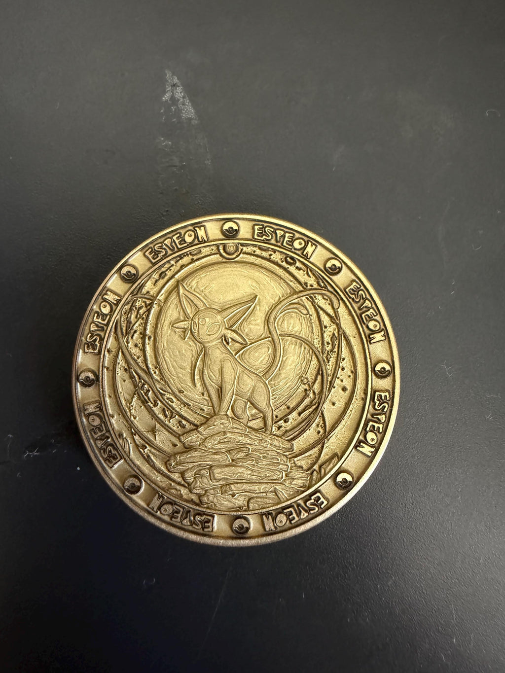 Eeveelutions Brass Coin Set – 40mm Collectible with Optional Personalization