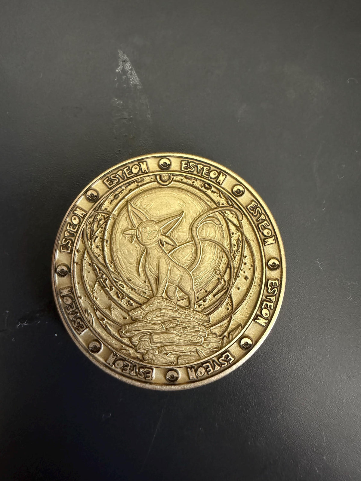 Eeveelutions Brass Coin Set – 40mm Collectible with Optional Personalization