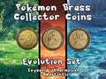 Kanto Starter Second Evolution Brass Coin Set – 40mm Collectible with Optional Personalization