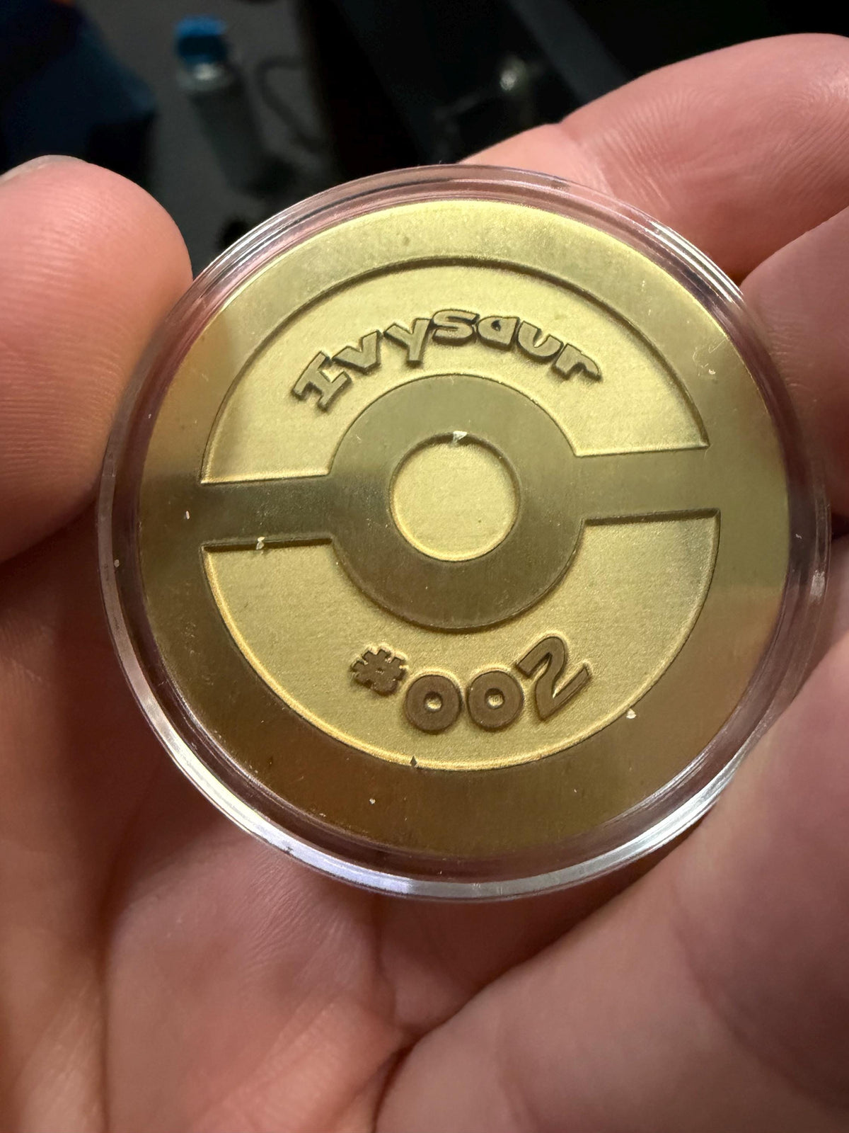 Bulbasaur Evolution Brass Coin Set – 40mm Collectible with Optional Personalization