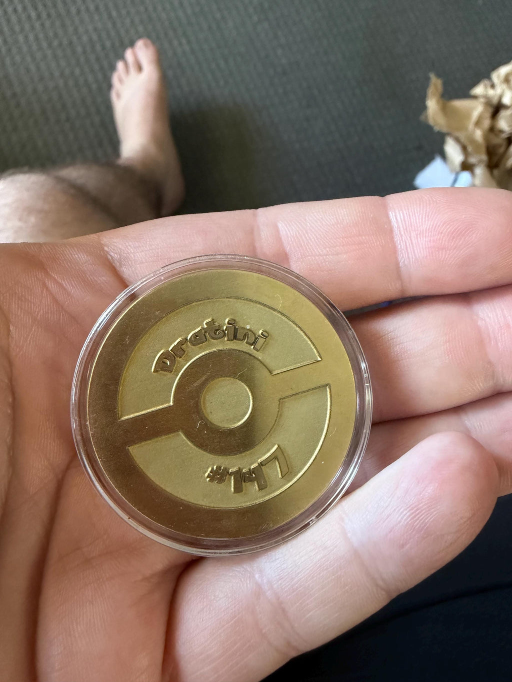 Dratini Evolution Brass Coin Set – 40mm Collectible with Optional Personalization