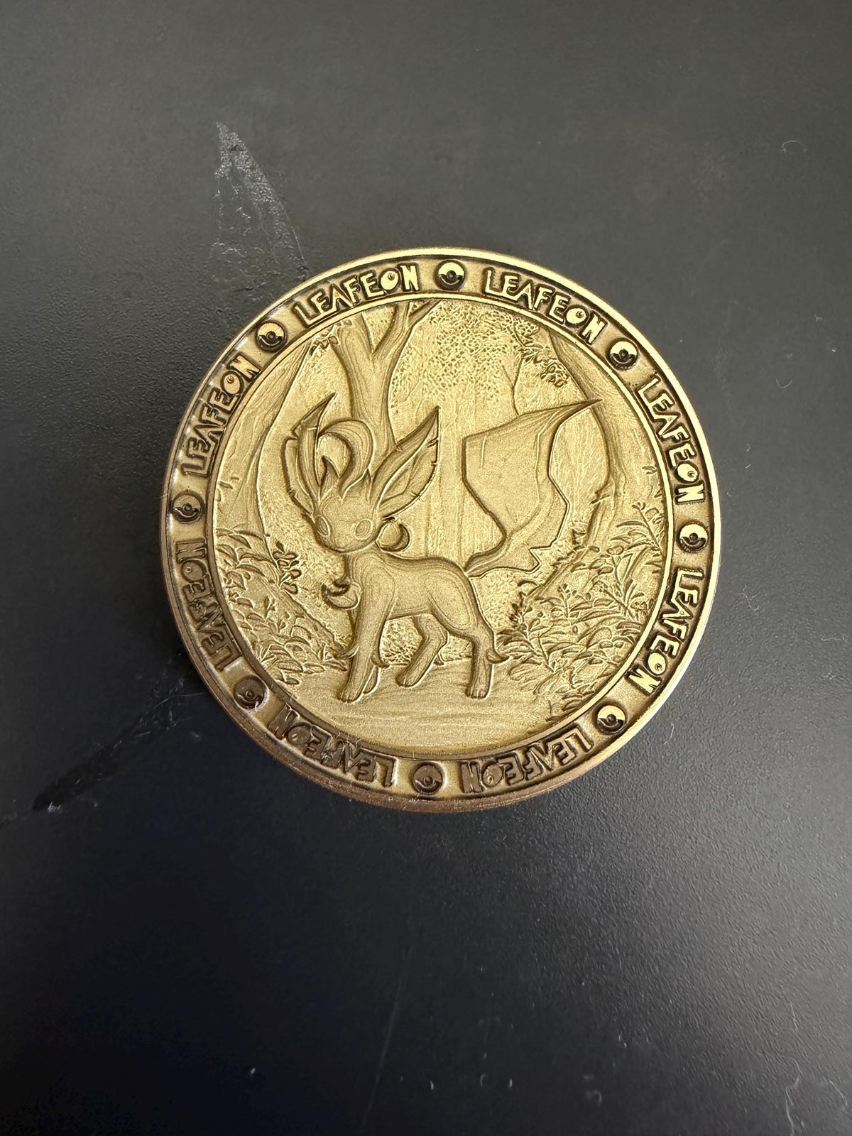 Eeveelutions Brass Coin Set – 40mm Collectible with Optional Personalization