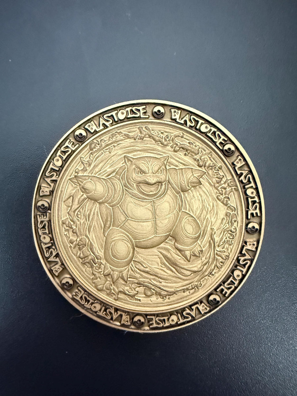 Squirtle Evolution Brass Coin Set – 40mm Collectible with Optional Personalization