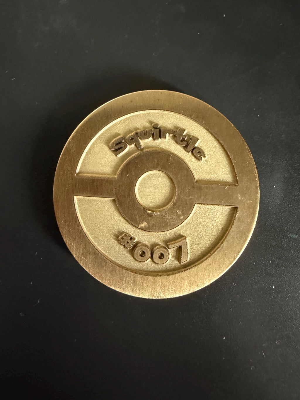 Squirtle Evolution Brass Coin Set – 40mm Collectible with Optional Personalization