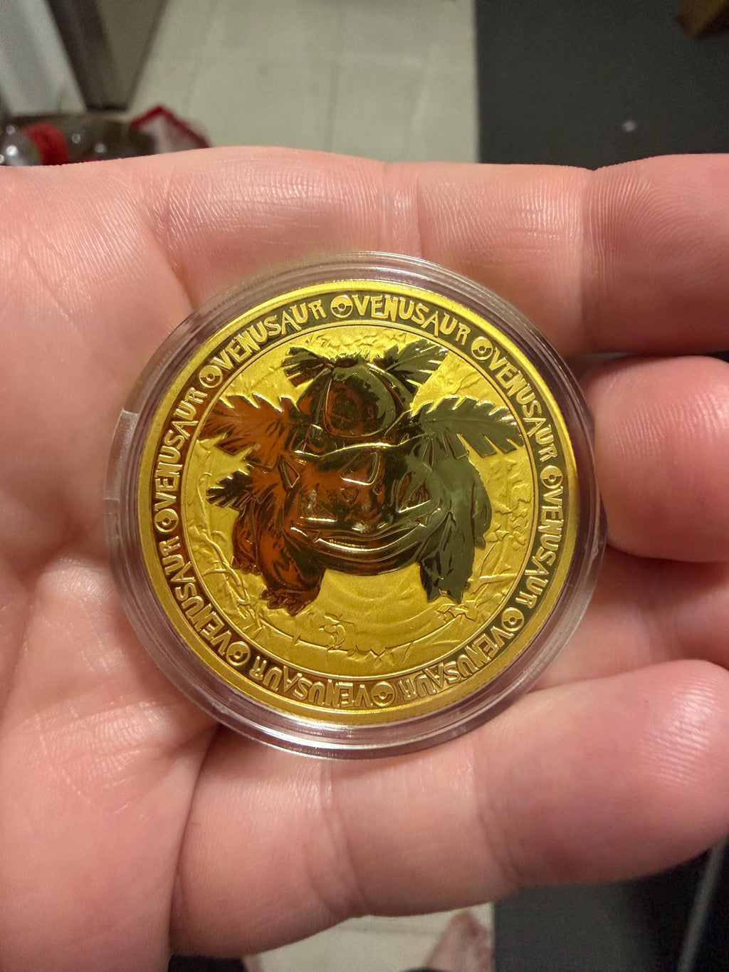 Gold-Plated Pokémon Coin – 40mm Collectible with Multiple Designs