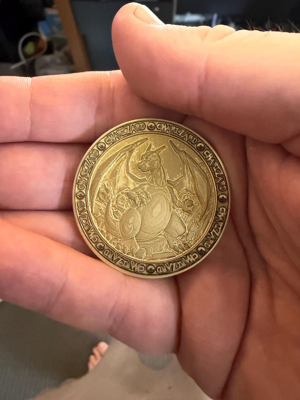 Charmander Evloution Brass Coin Set – 40mm Collectible with Optional Personalization