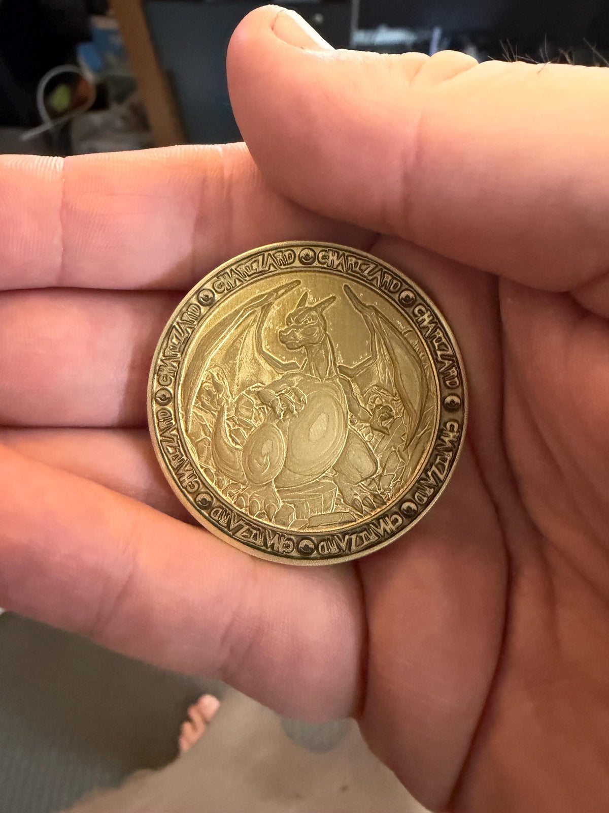 Charmander Evloution Brass Coin Set – 40mm Collectible with Optional Personalization