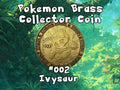 Engraved Brass Ivysaur Coin – 40mm Collectible with Optional Personalization