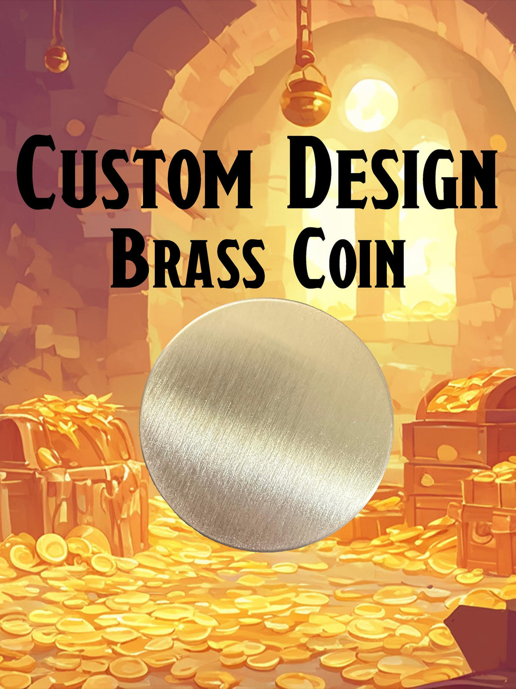 Create Your Own Legendary Keepsake – Custom 40mm Brass Coin