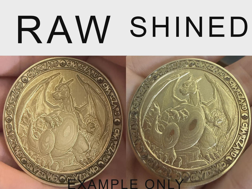 Engraved Brass Bulbasaur Coin – 40mm Collectible with Optional Personalization