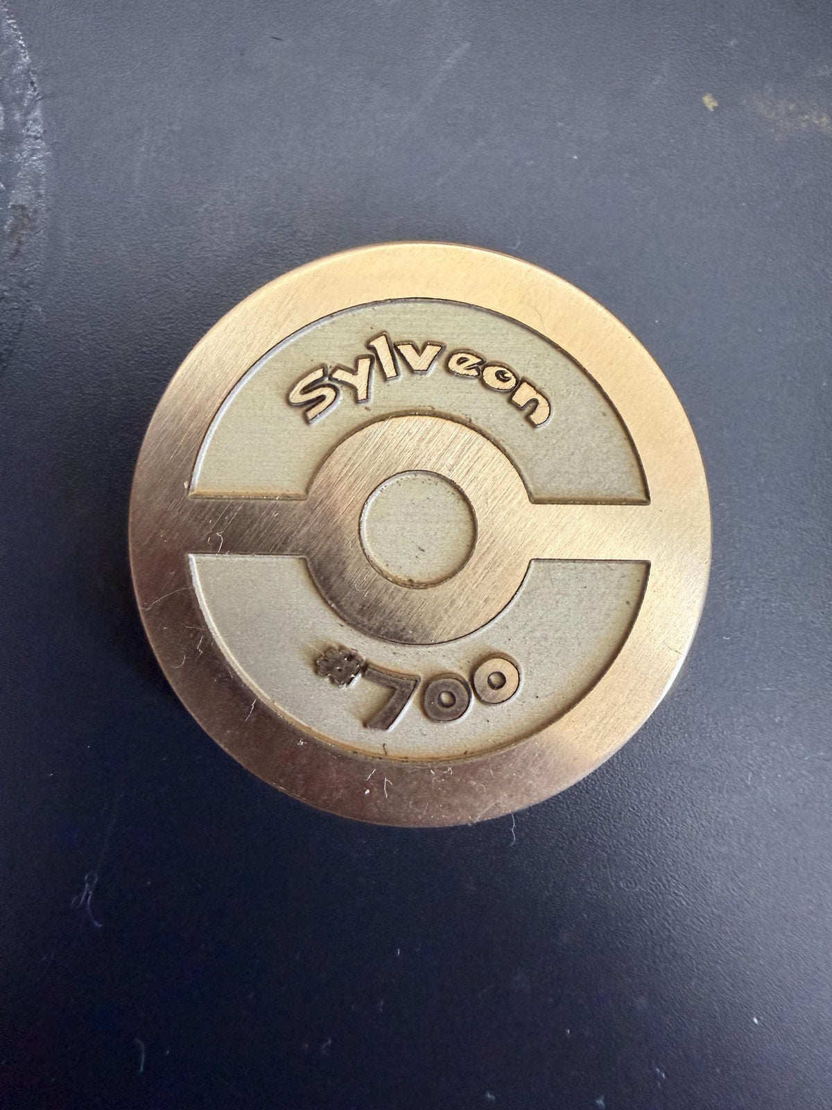 Engraved Brass Sylveon Coin – 40mm Collectible with Optional Personalization