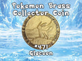 Engraved Brass Glaceon Coin – 40mm Collectible with Optional Personalization