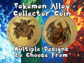 Gold-Plated Pokémon Coin – 40mm Collectible with Multiple Designs