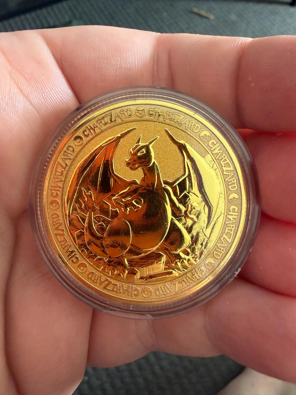 Gold-Plated Pokémon Coin – 40mm Collectible with Multiple Designs
