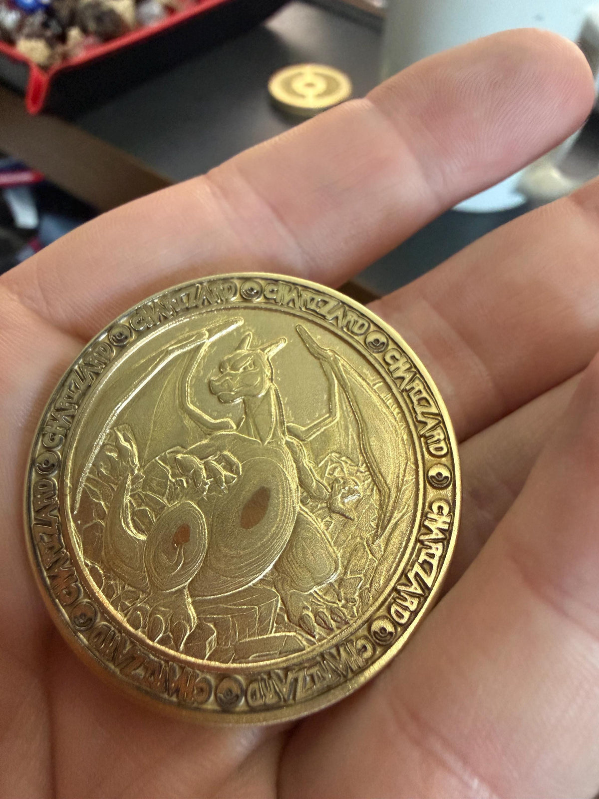 Charmander Evloution Brass Coin Set – 40mm Collectible with Optional Personalization
