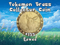 Engraved Brass Eevee Coin – 40mm Collectible with Optional Personalization