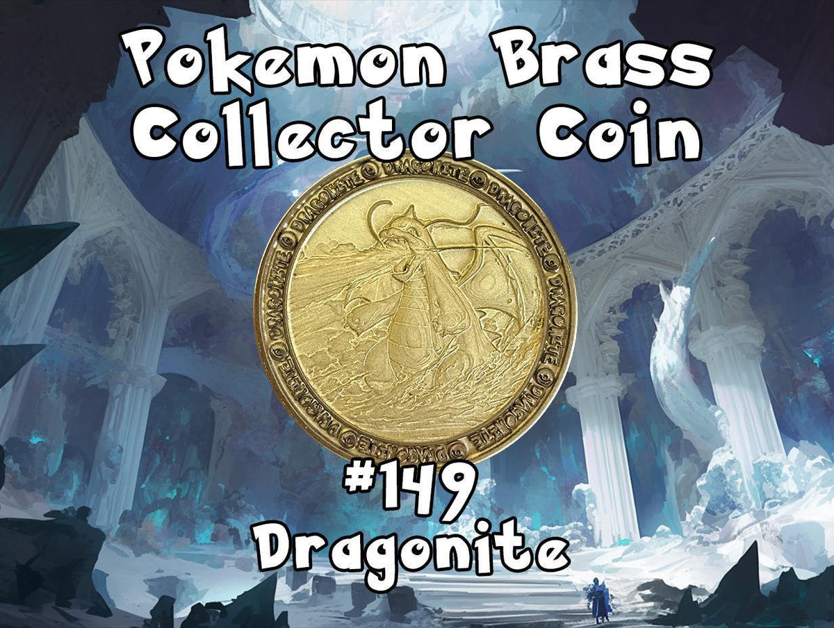 Engraved Brass Dragonite Coin – 40mm Collectible with Optional Personalization