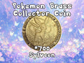 Engraved Brass Sylveon Coin – 40mm Collectible with Optional Personalization