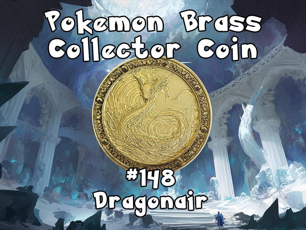 Engraved Brass Dragonair Coin – 40mm Collectible with Optional Personalization