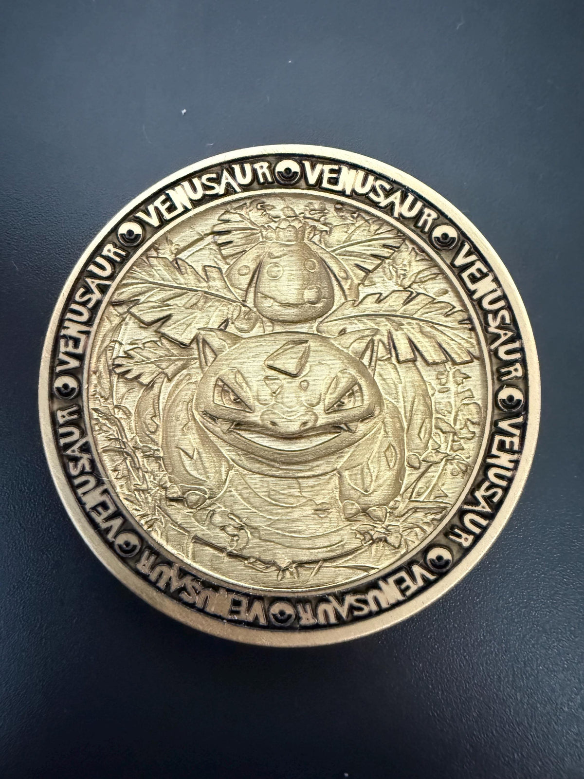 Kanto Starter Final Evolution Brass Coin Set – 40mm Collectible with Optional Personalization